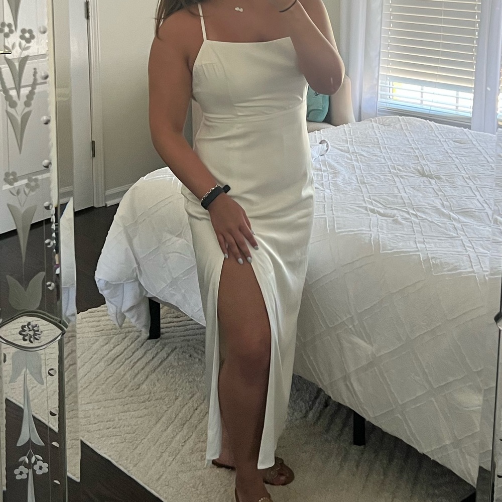 Beginning Boutique White Maxi Dress